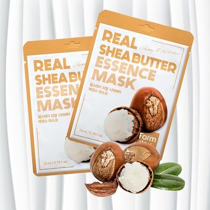 Тканевая маска Real Shea Butter essence mask (Farm Stay)/Мата маска