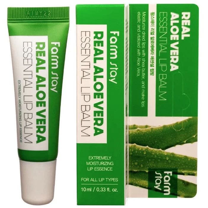 Бальзам для губ FarmStay Real Aloe Vera Essential Lip Balm 10 мл