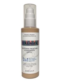 Тональный крем с коллагеном 3 в 1 ENOUGH Collagen Whitening Moisture Foundstion SPF 15, тон 21,100ml