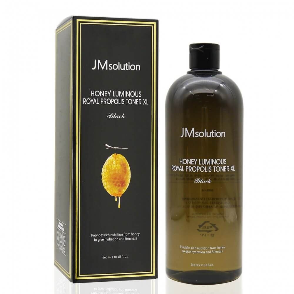Тонер Honey luminou royal propolis toner Xl 600 ml черный(JMsolution)