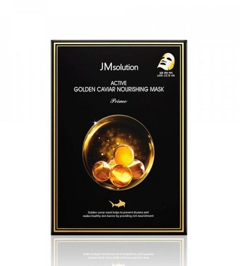 Ультратонкая тканевая маска с золотом и икрой JMsolution "Active Golden Caviar Nourishing Mask Prime"