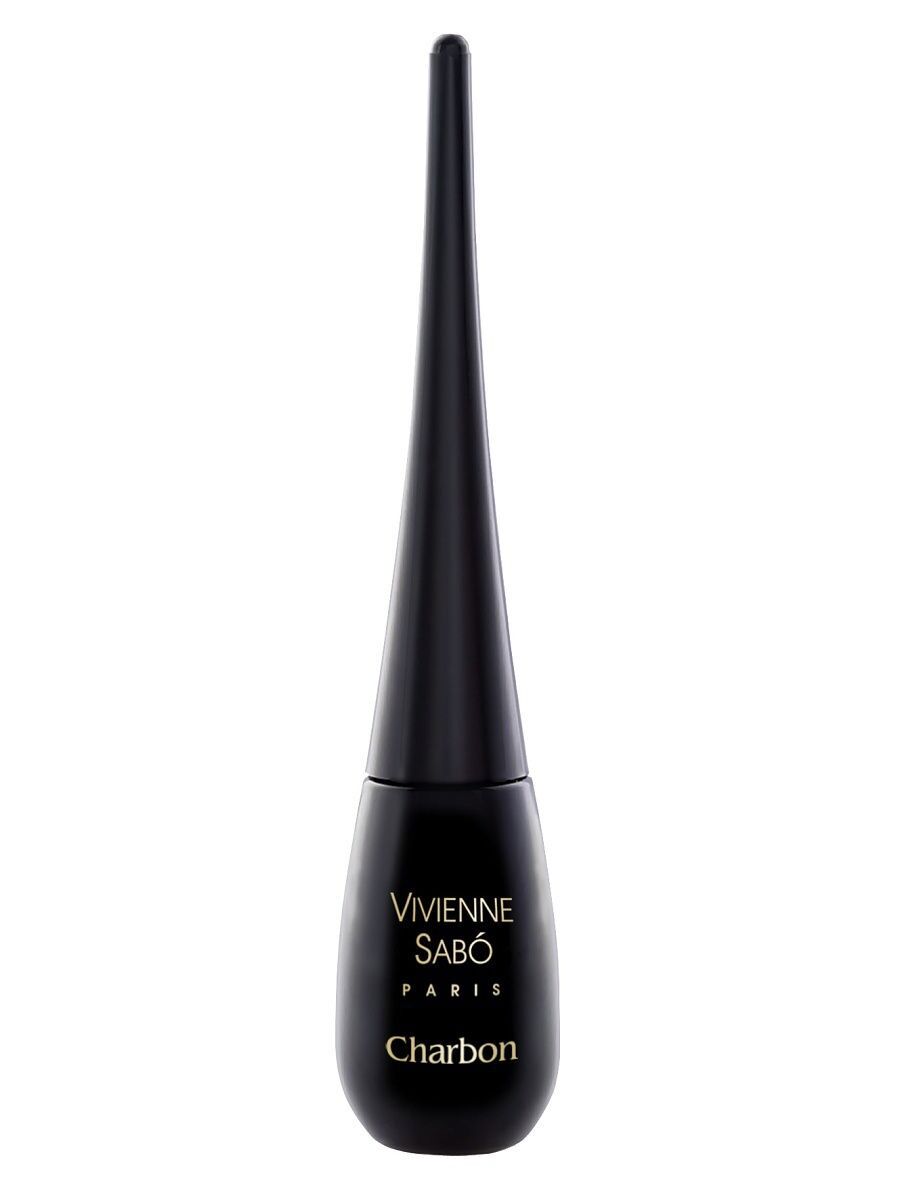 Подводка жидкая Charbon liquid eyeliner черная (Vivienne Sabo)