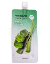 Ночная маска с экстрактом алоэ вера Pure Source Pocket Pack (Aloe)