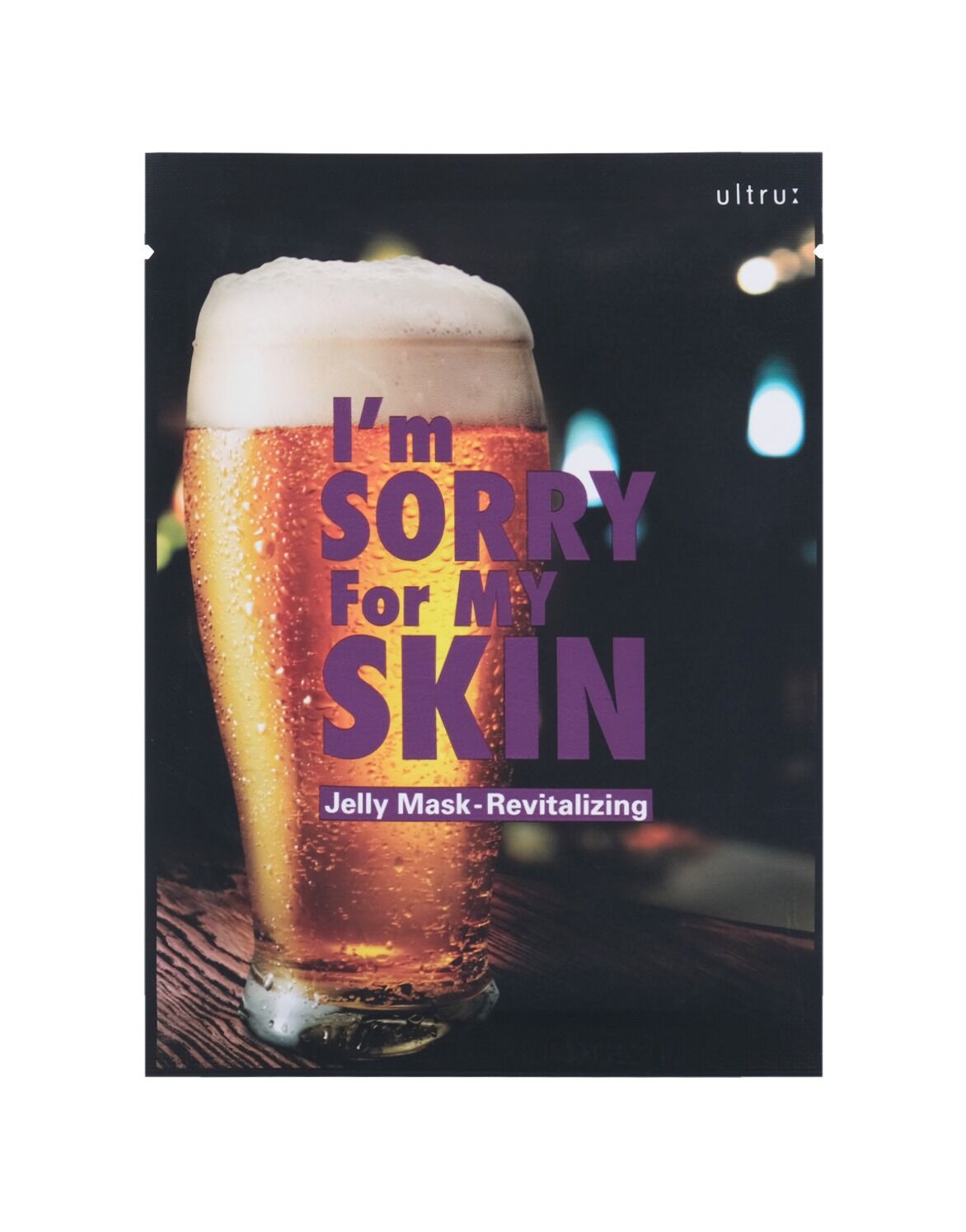Тканевая маска для восстановления кожи i'm sorry for my skin "revitalizing jelly mask (beer)",  33 мл
