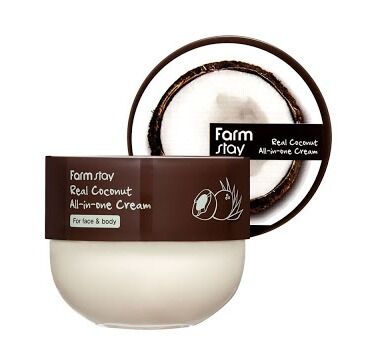 Крем для лица и тела с маслом кокоса FARMSTAY "Real Coconut All-in-One Cream", 300 мл