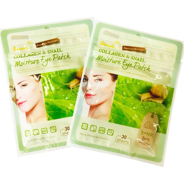 Гидрогелевые патчи Moisture Eye Patch 30шт. (SkinApple) (Collagen&Snail)/Гидрогельді патчтар
