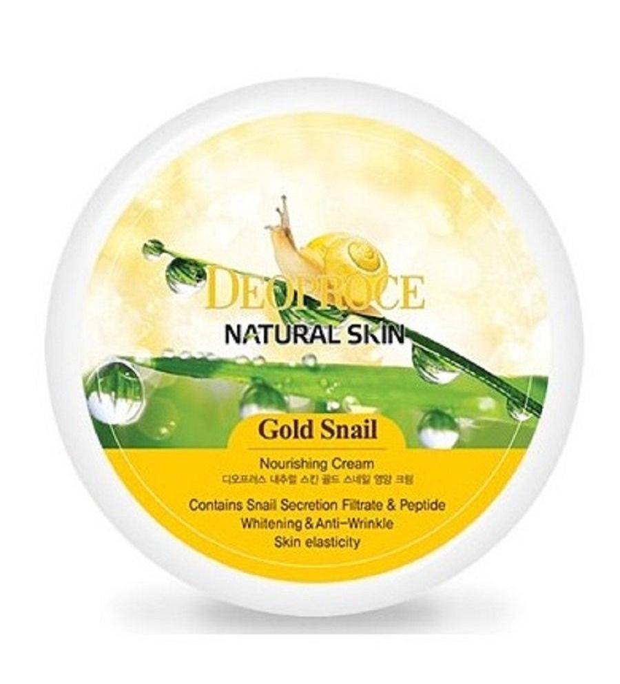 Питательный крем с золотом и муцином улитки Deoproce "Natural Skin Gold Snail Nourishing Cream"