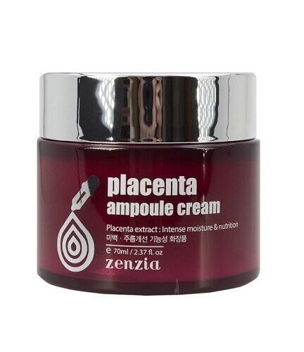 Крем для лица с плацентой "Zenzia"  Ampoule Cream