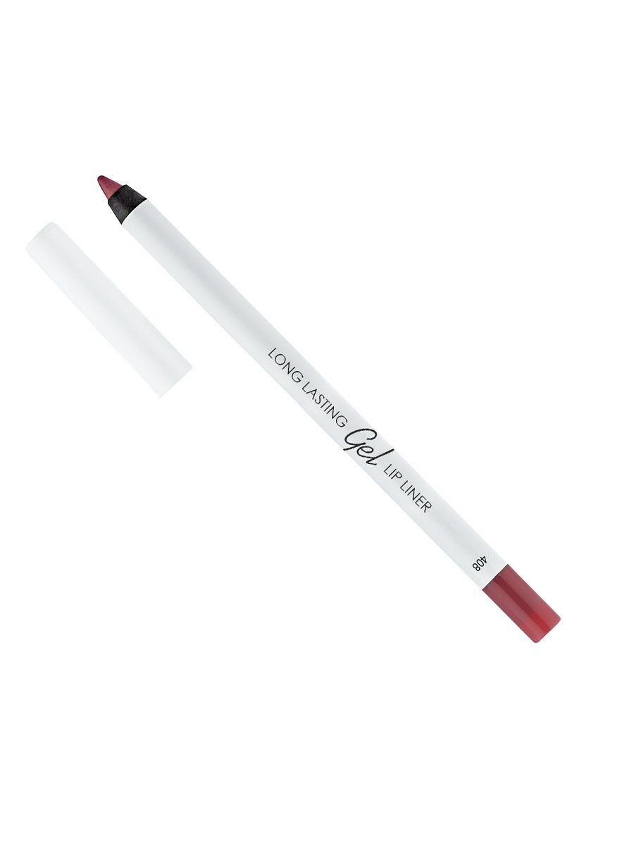 LAMEL Стойкий гелевый карандаш для губ Long lasting Gel Lip Liner №408 розовая слива