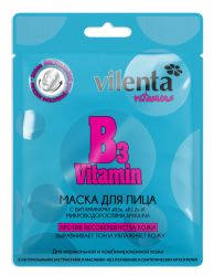 Маска для лица с витаминами Vilenta «В3»,«В12»