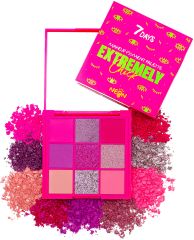 Палетка пигментов для макияжа, 7 Days Extremely Chick UVglow Neon Makeup Pigment Palette, 501 Pink punk