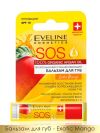 Питательно-восстанавливающий бальзам для губ  Eveline SOS 100% Organic Argan Oil Exotic Mango