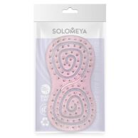 Solomeya Подвижная био-расческа для волос мини Светло-розовая