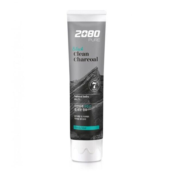 Отбеливающая зубная паста с древесным углем AEKYUNG 2080 Black Clean Charcoal Toothpaste