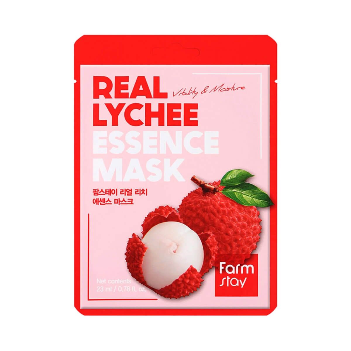 Тканевая маска Real Lychee Essense mask (Farm Stay)