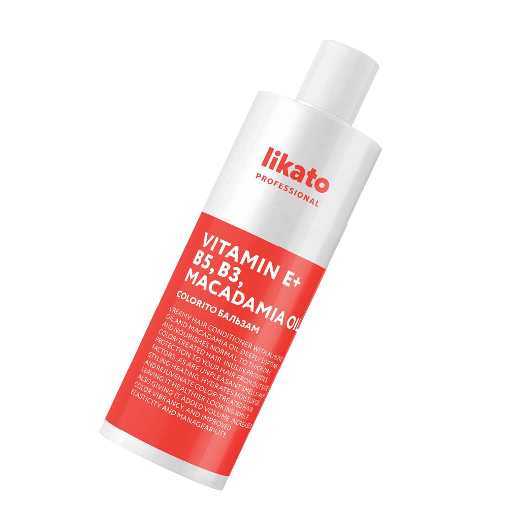 Likato Бальзам для волос Vitamin E+B5+B3 Macadamia oil "Colorito" 250ml