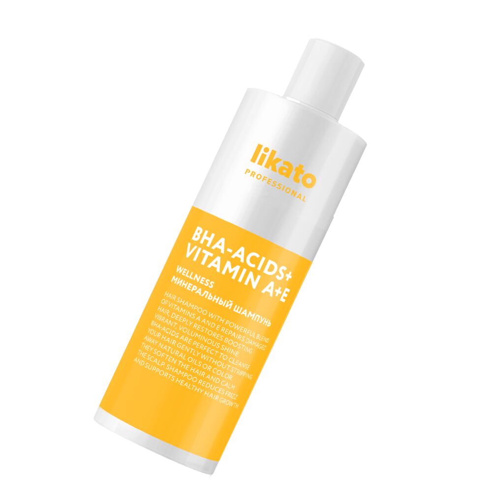 Шампунь для волос Likato Professional BHA-Acids + Vitamin A+E "Wellness"