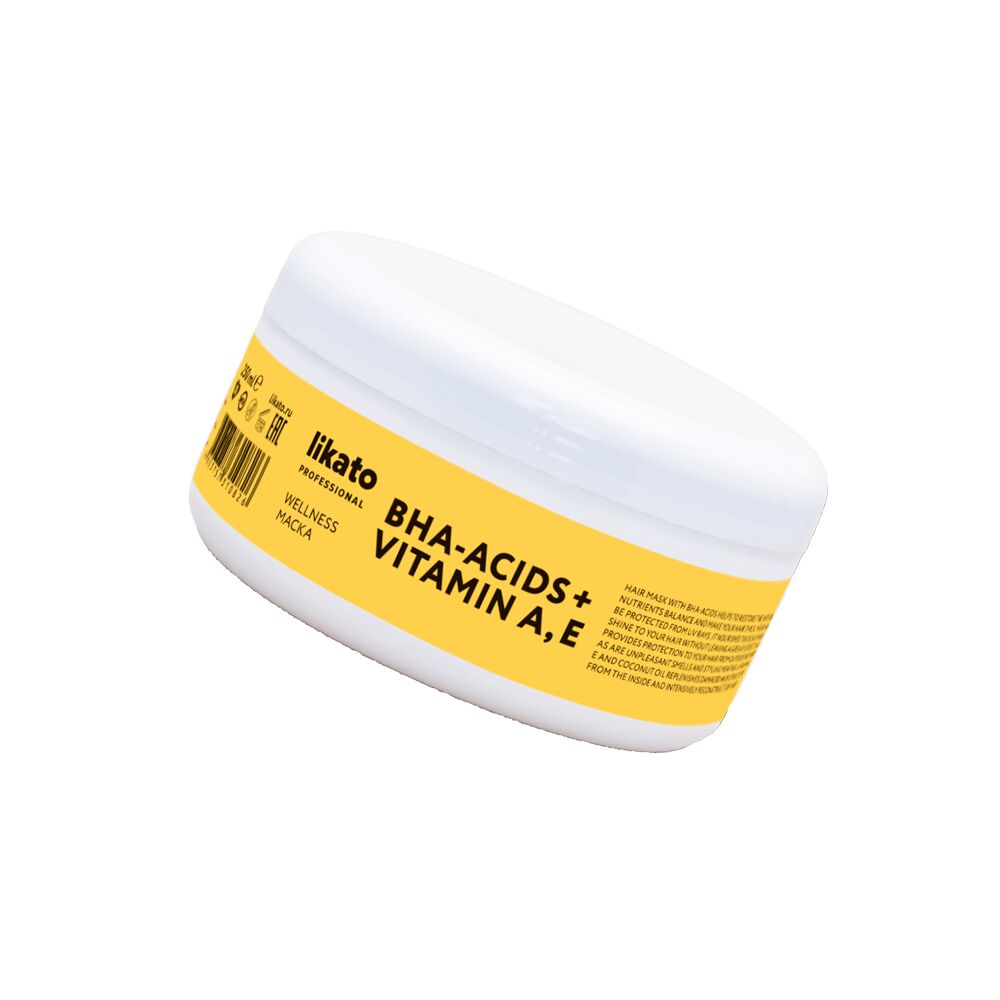 Маска для волос Likato Professional  BHA-acids Vitamin A+E "Wellness"