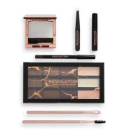 Makeup Revolution Подарочный набор для макияжа бровей Brow Shaping Kit With Bag