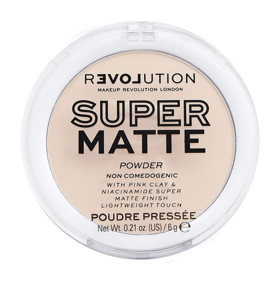 Makeup Revolution Матирующая пудра для лица Super Matte Pressed Powder, Translucent