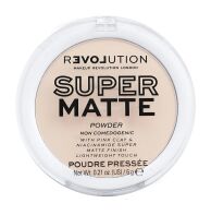 Makeup Revolution Матирующая пудра для лица Super Matte Pressed Powder, Translucent