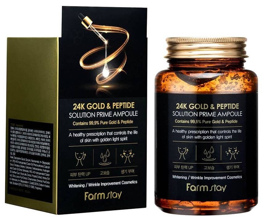 Сыворотка Farm Stay Экстракт с Золотом и Пептидами 250 мл