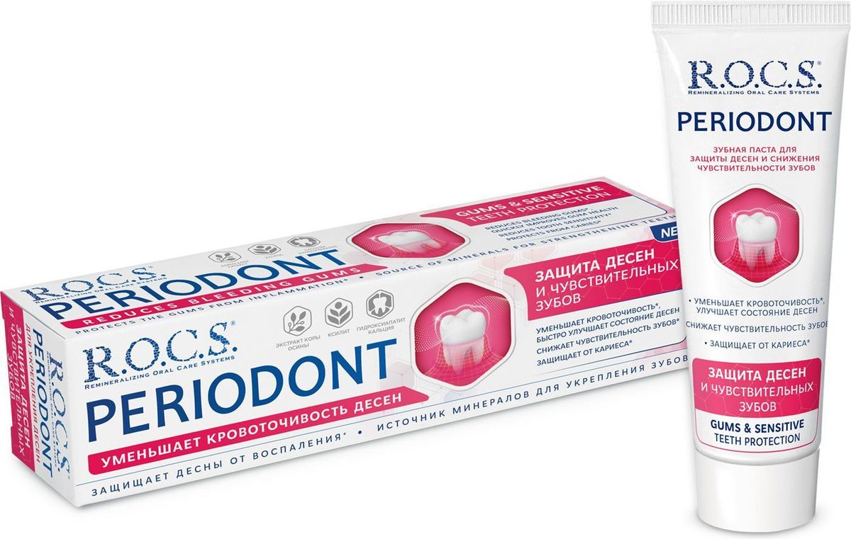 R.O.C.S. Паста зубная для защиты десен и чувствительных зубов Periodont 94 ml