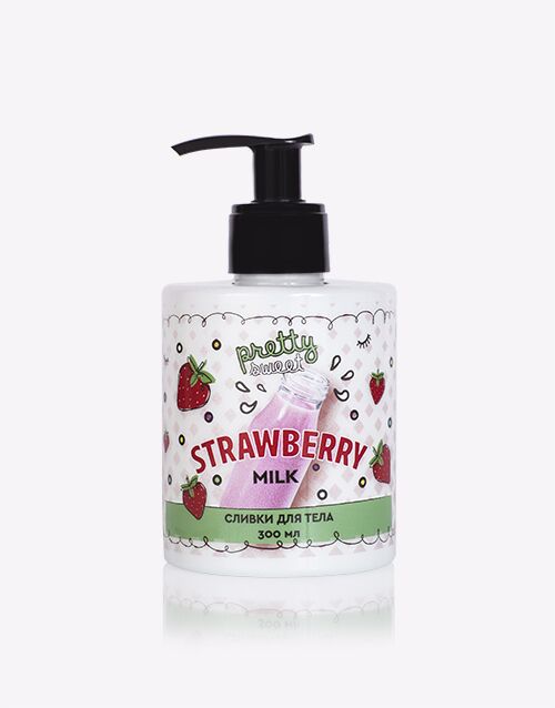 Сливки для тела Strawberry Milk Pretty Sweet (Tasha)