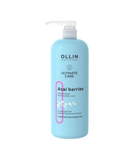 OLLIN ULTIMATE CARE Кондиционер для окрашенных волос с экстрактом ягод асаи 1000мл
