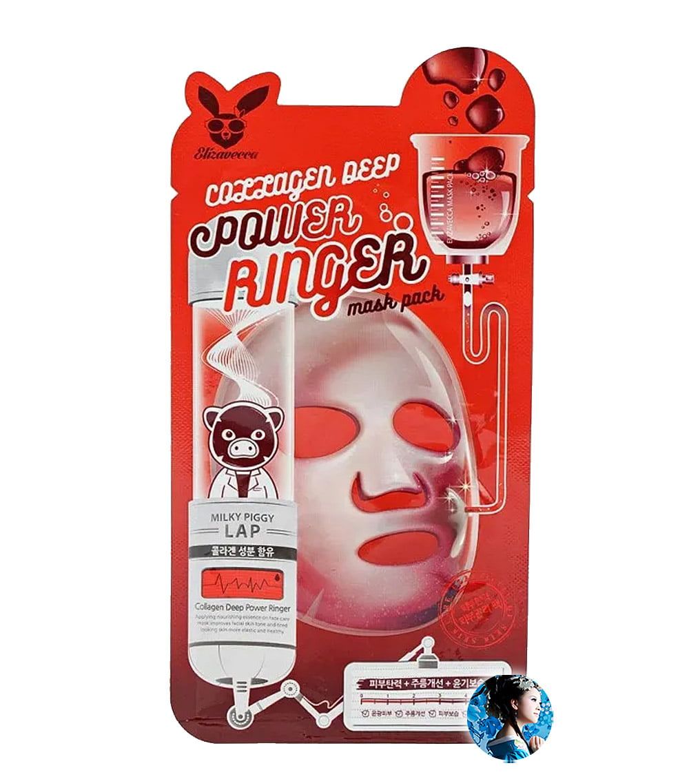 Elizavecca тканевая маска для лица  с коллагеном