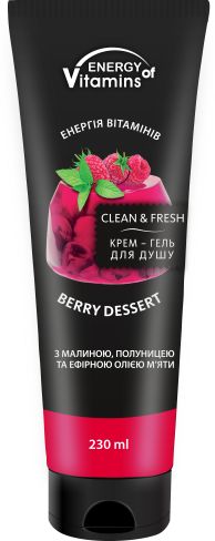 Крем-гель для душа Energy Of Vitamins Berry Dessert 230 мл