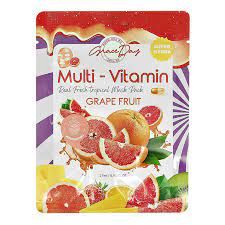 Grace day Тканевая маска для лица Multi-vitamin Grape fruit