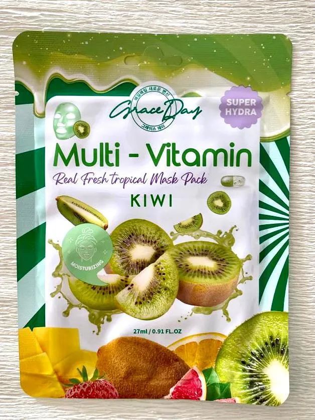 Grace day Тканевая маска для лица Multi-vitamin Kiwi