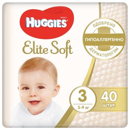 Подгузники Huggies Elite Soft Jumbo (3) 4*40sht