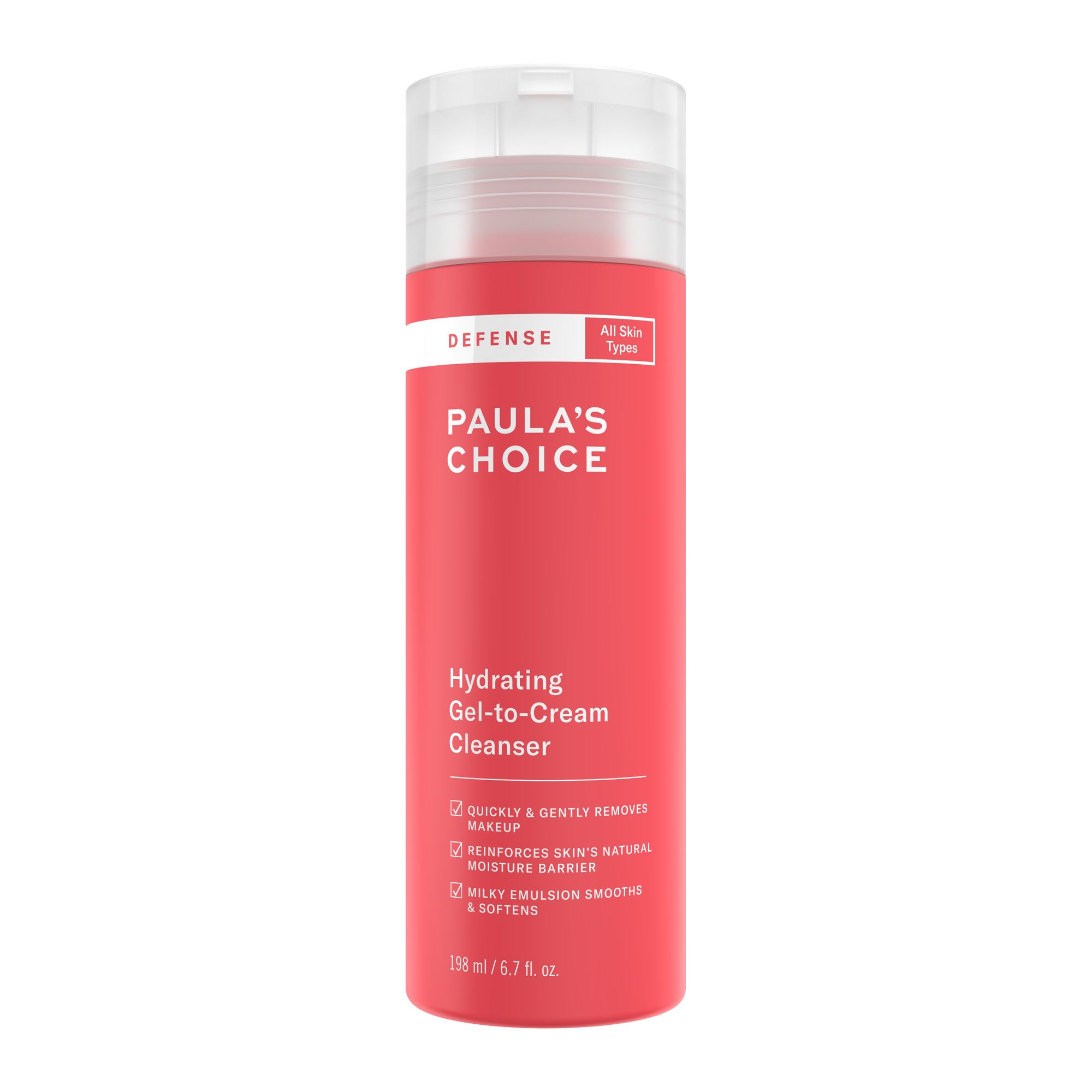 Пенка для умывания с защитой \ Paula`s choice Defense Hydrating Gel-to-Cream Cleanser