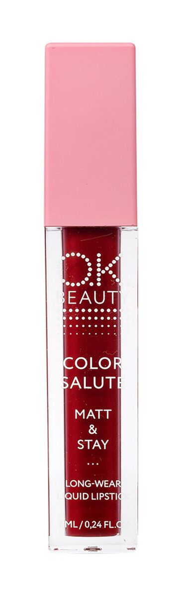 Матовая стойкая жидкая губная помада Color Salute Matt & Stay liquid lipstick FEVER (OK Beauty)
