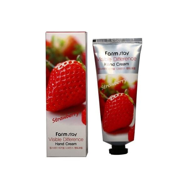 Крем для рук Strawberry Visible Difference Hand cream (Farm Stay)