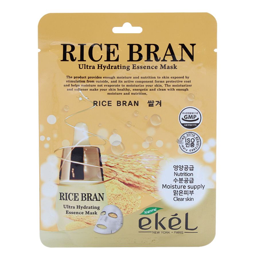 Тканевая маска EKEL рисовые отруби