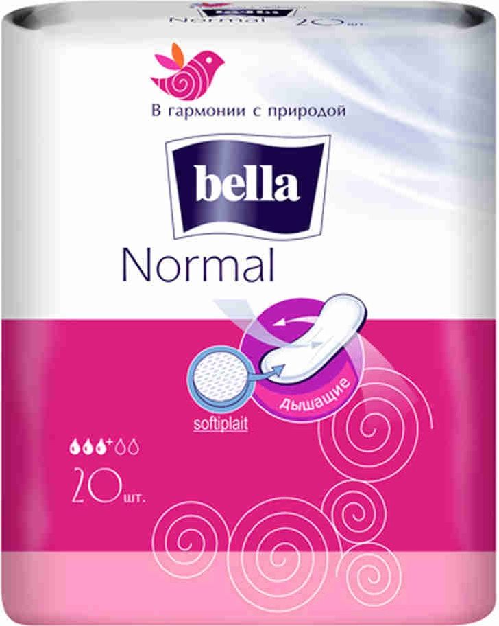 Bella Прокладки Normal softiplait 4 капли, 20 шт