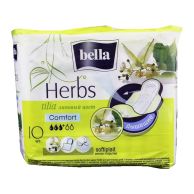 Прокладки Bella Herbs Tilia Comfort липовый цвет 4 капли дышащие, 10 шт