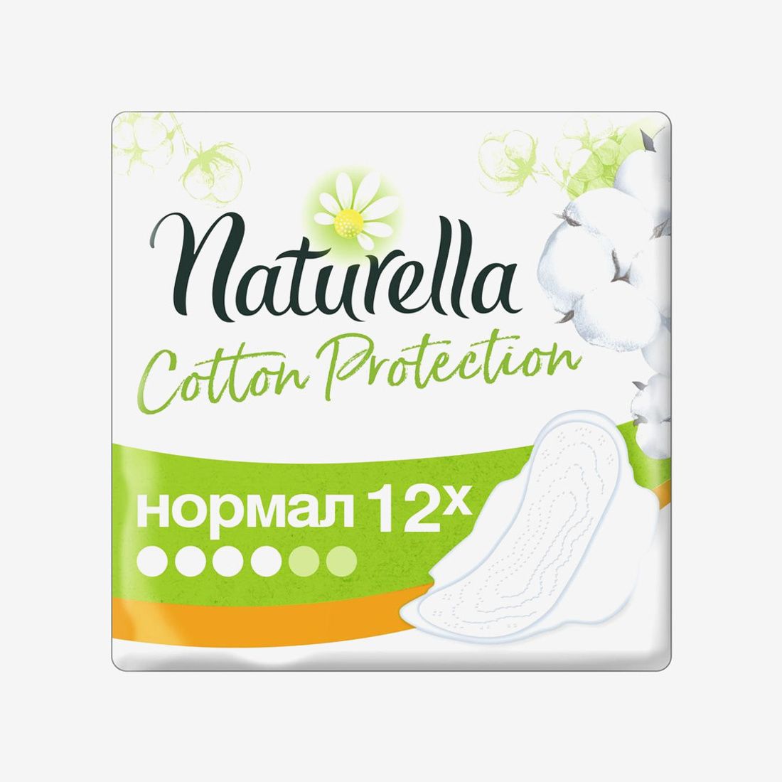 Прокладки Naturella CottonProtec ЖенГигПр Normal 12 шт