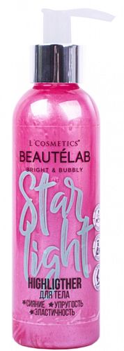 Коктейль-хайлайтер для тела L`Cosmetics BEAUTÉLAB, Star light, упругость, 200 мл