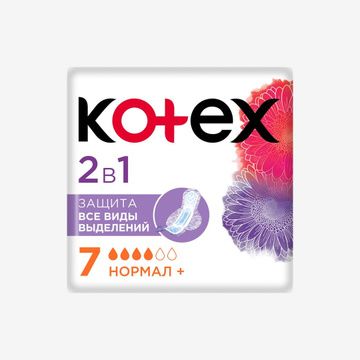 Прокладки Kotex Normal 2in1