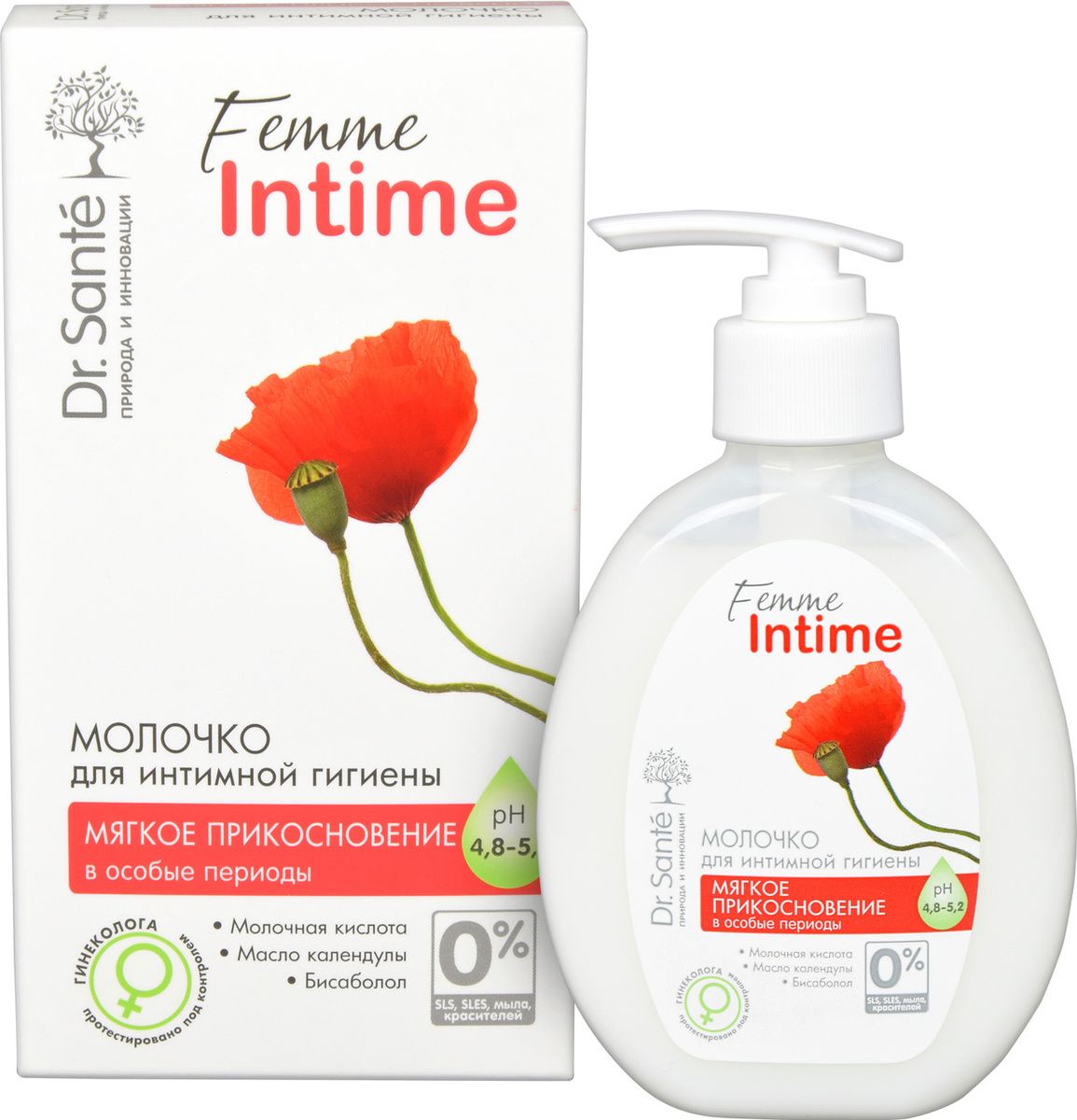 Молочко для интимной гигиены Dr.Sante Femme Intime Мягкое прикосновение 230 мл