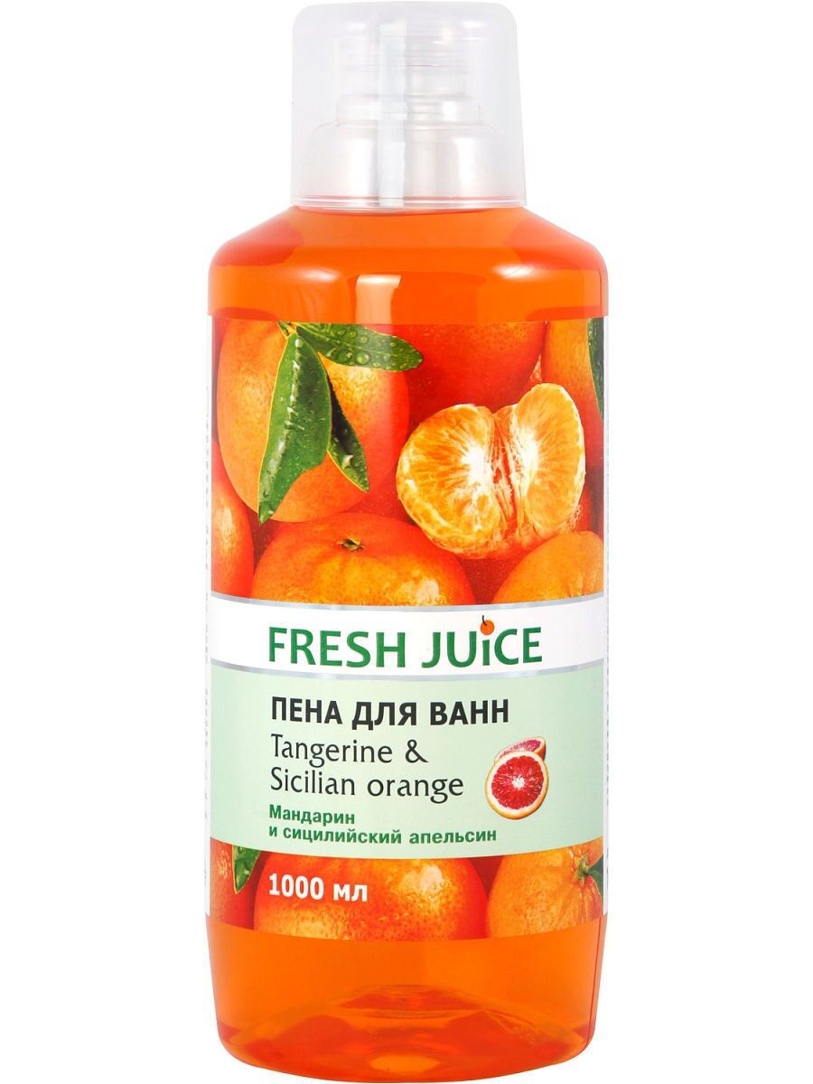Пена для ванн Fresh Juice Tangerine & Sicilian Orange 1000 мл¶Подробнее: https://elmir.ua/bath_produ