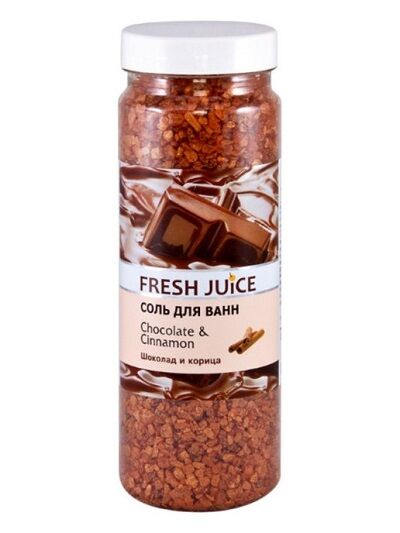 Соль для ванн Fresh Juice Chocolate & Cinnamon 700