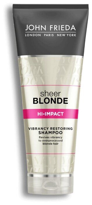 John Frieda Восстанавливающий шампунь для сильно поврежденных волос Sheer Blonde HI-IMPACT 250 мл