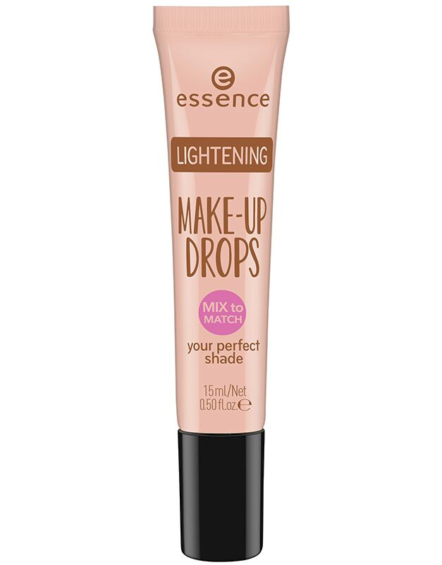 Капли для  осветление оттенка тональной основы essence lightening make-up drops