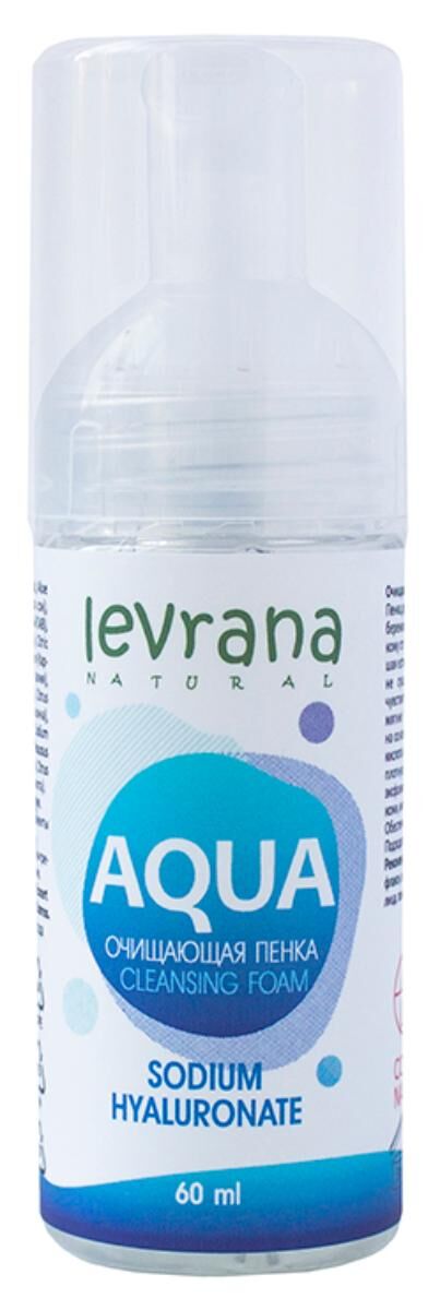 Пенка для умывания Levrana Aqua с гиалуроновой кислотой 60мл