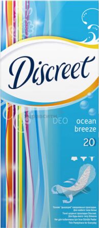 Discreet Ежедневные гигиенические прокладки Deo Ocean Breeze Single 20шт